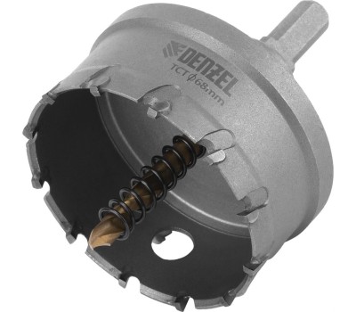 Коронка DENZEL Коронка по металлу твердосплавная, 68 мм 724019