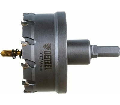 Коронка DENZEL Коронка по металлу твердосплавная, 68 мм 724019