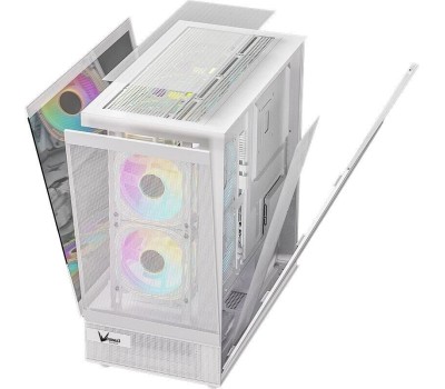 Корпус для ПК FORMULA Корпус ATX Crystal Z8, Midi-Tower, без БП, белый [crystal z8 w]