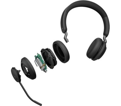 JABRA Гарнитура Гарнитура беспроводная Evolve2 65, Link380a MS Stereo Stand Black