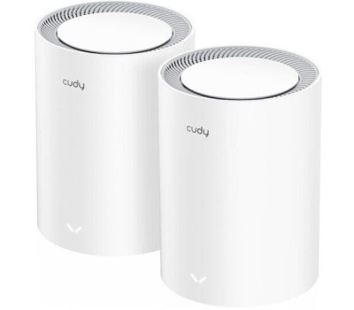 Маршрутизатор CUDY Маршрутизатор AX3000 Wi-Fi 6 Mesh 2 5G Solution 2.5G Solution 2-Pack, Dual-Band, Chipset MT7981BA+MT7976CN+RTL8221B, 802.11ax/ac/a/b/g/n, 2402Mbps at 5GHz + 574Mbps at 2.4GHz, 2.5G WAN+GE LAN, 5 internal antennas, MU-MIMO, DDNS, Zerotie