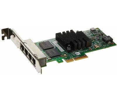 INTEL Сетевой адаптер ® Ethernet Server Adapter I350-T4 PCI-E v2.1 x4, 4x RJ45, 10/100/1000Base-T, Low Profile