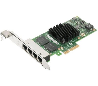 INTEL Сетевой адаптер ® Ethernet Server Adapter I350-T4 PCI-E v2.1 x4, 4x RJ45, 10/100/1000Base-T, Low Profile