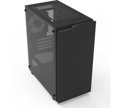 Корпус для ПК ZALMAN Корпус MINITOWER mATX Mini-ITX W/PSU до 8xFan(1x120mm ARGB предустановлено) черный с окном T4 Plus