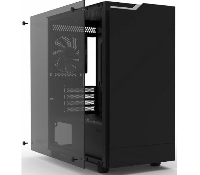 Корпус для ПК ZALMAN Корпус MINITOWER mATX Mini-ITX W/PSU до 8xFan(1x120mm ARGB предустановлено) черный с окном T4 Plus