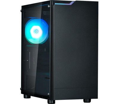 Корпус для ПК ZALMAN Корпус MINITOWER mATX Mini-ITX W/PSU до 8xFan(1x120mm ARGB предустановлено) черный с окном T4 Plus