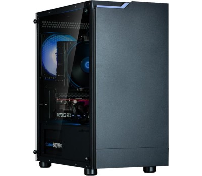 Корпус для ПК ZALMAN Корпус MINITOWER mATX Mini-ITX W/PSU до 8xFan(1x120mm ARGB предустановлено) черный с окном T4 Plus