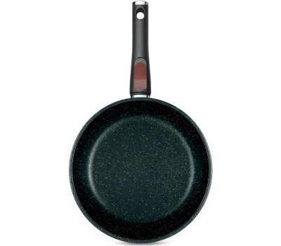 Сковорода НЕВА МЕТАЛЛ ПОСУДА Сковорода а/пр литая 28см съемн/руч Черный гранит ТМ НМП