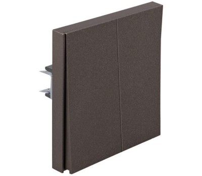 KRANZ Выключатель STRONG 2 кл проходной (переключатель) 10А с/у графит