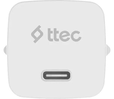 TTEC Сетевое зарядное устройство SmartCharger Pro GAN 45W USB-C AVS PD Travel Fast Charger. Цвет: белый