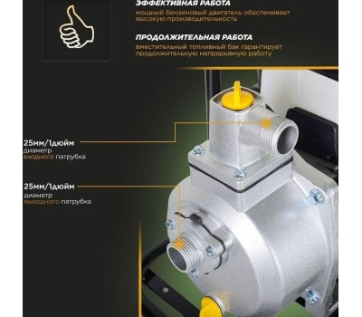 Мотопомпа HUTER MP-25