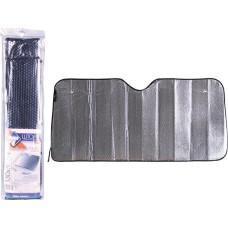 Шторки солнцезащитные NOVA BRIGHT Штора солнцезащитная, металлизированная, под лобовое стекло (серебро), 130х60см