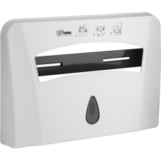 Аксессуары для ванной комнаты и туалета GFMARK 913 Контейнер для одноразовых сидений на крышку унитаза пластиковый БЕЛЫЙ с глазком (Д435хГ56