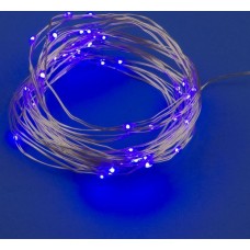 Гирлянда UNIEL (UL-00007185) ULD-S0500-050/SCB/2AA PURPLE IP20 DEW Гирлянда светодиодная на батарейках