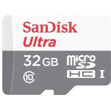Карта памяти SANDISK 32GB MicroSDHC Ultra Class10 UHS-I U1 100MB/s (SDSQUNR-032G-GN3MN)