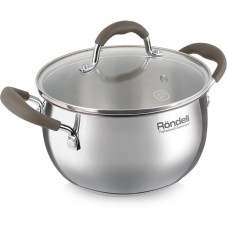 Кастрюля RONDELL Konzept RDS-1229 3.3л. d=20см (с крышкой) стальной