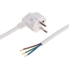 REXANT Шнур электрический с вилкой ПВС 3х1,5 мм² 3м белый