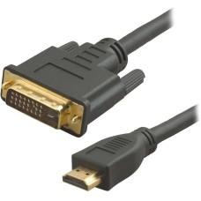 NONAME Кабель аудио-видео WH-141 HDMI (m)/DVI-D (m) 20м. позолоч.конт. черный (10848)