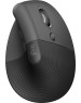 LOGITECH Мышь беспроводная Lift, Bluetooth/Радио, вертикальная, оптическая, USB, 4000dpi, графитовый [910-006479]