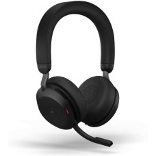JABRA Гарнитура Evolve2 75, Link380a MS Stereo Black, для компьютера/мобильных устройств, накладные, Bluetooth/радио, черный [27599-999-999]