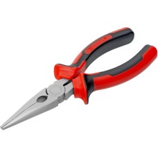 Длинногубцы MATRIX Длинногубцы прямые Nickel, 160 мм, никелированные, двухкомпонентные рукоятки 17164