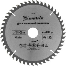MATRIX Пильный диск по дереву, 190 х 30 мм, 48 зубьев Professional 73219