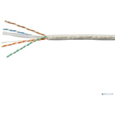 Cabeus UTP-4P-Cat.6-SOLID-LSZH-WH Кабель витая пара UTP (U/UTP), категория 6, 4 пары (23 AWG), одножильный, LSZH нг(А)-HF, белый (100 м)