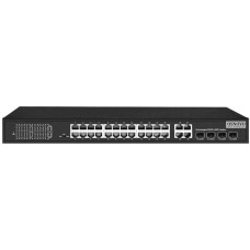 OSNOVO Коммутатор SW-62422(400W) 26x100Мбит/с 2xКомбо(1000BASE-T/SFP) 24PoE+ 400W неуправляемый