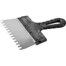 ЗУБР 200 мм, зуб 8 х 8 мм, пластиковая ручка, нержавеющий фасадный шпатель (10078-20-08)