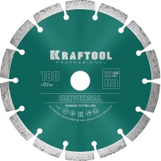 KRAFTOOL LASER-UNIVERSAL 180 мм (22.2 мм, 10х2.6мм), алмазный диск (36680-180)
