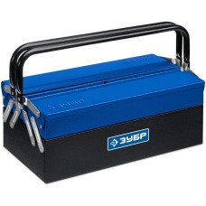 ЗУБР ЯРУС-3/17, 430 х 210 х 155 мм, (17″), Металлический раздвижной ящик для инструментов, Профессионал (38355-17)