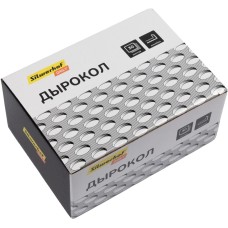 SILWERHOF Дырокол макс.:30лист. металл черный отв.:2