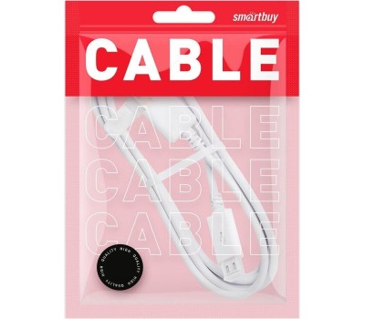Кабель SMARTBUY (IK-12C white) USB - MICRO USB 1.0 м белый (5)