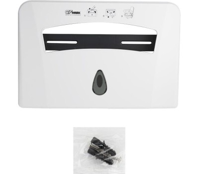 Аксессуары для ванной комнаты и туалета GFMARK 913 Контейнер для одноразовых сидений на крышку унитаза пластиковый БЕЛЫЙ с глазком (Д435хГ56