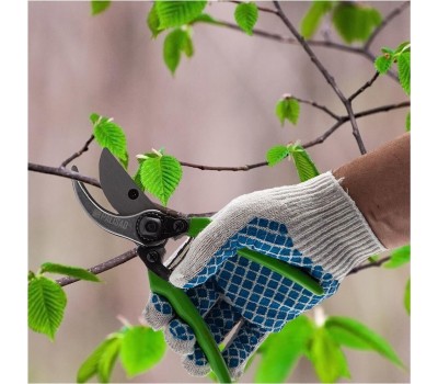 Секатор PALISAD Секатор прямого реза, 200 мм, металлические обрезиненные рукоятки 605495