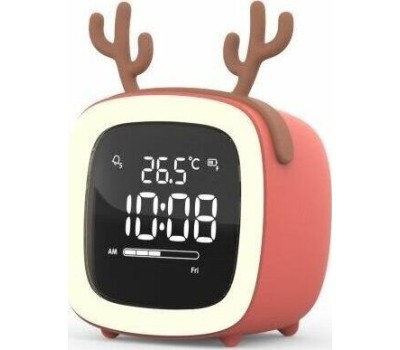 РАДИОЧАСЫБУДИЛЬНИК SOUNDMAX SM-7014(коралловый)