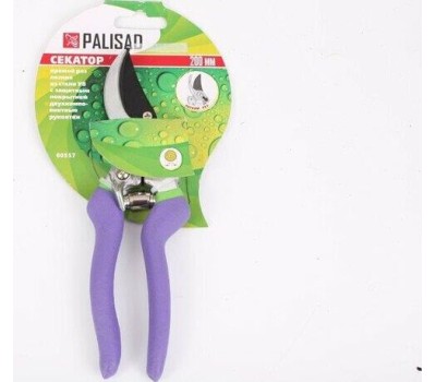 Секатор PALISAD Секатор прямого реза, 200 мм, металлические обрезиненные рукоятки 60557