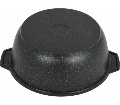 Жаровня КУКМОР жмт528а а/пр литая 5,0л стекл/кр Тёмный мрамор