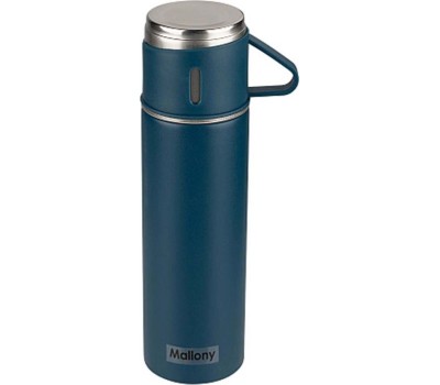 Набор: термос + ТЕРМОкружки MALLONY FESTA, 0,5 л (3 кружки), синий (106055)