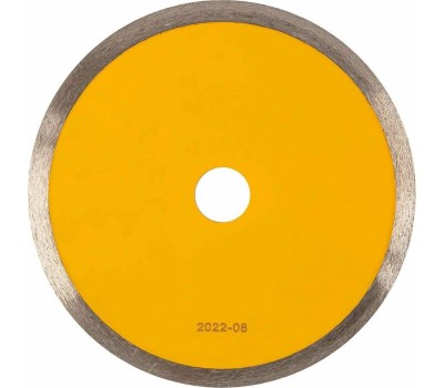 Алмазный диск DENZEL Диск алмазный сплошной, супертонкий, 180 х 25,4 мм, горячее прессование, мокрое резание 73158