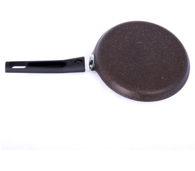 Сковорода KUKMARA Сбмк240-1а а/пр литая блинная 24см съемн/руч Кофейный мрамор