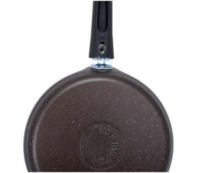 Сковорода KUKMARA Сбмк240-1а а/пр литая блинная 24см съемн/руч Кофейный мрамор