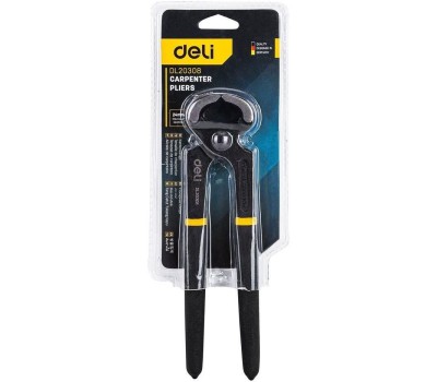 Клещи DELI Столярные клещи DL20308 200мм, макс.открытие 24мм, прорезиненная рукоять