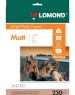Фотобумага LOMOND Фотобумага A4, для струйной печати, 50л, 230г/м2, белый, покрытие матовое [0102016]