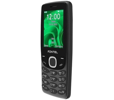 Телефон мобильный FONTEL FP250 черно-зеленый