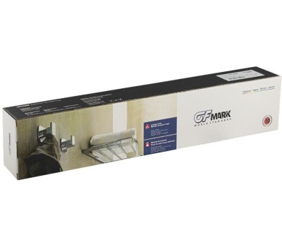 Аксессуары для ванной комнаты GFMARK 87206 Вешалка с пятью крючками прямая, из нержавеющей стали, с квадратным основанием, цвет САТИН