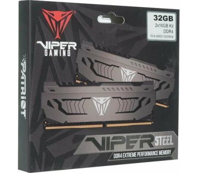 Оперативная память PATRIOT Оперативная память Viper Steel PVS432G320C6K DDR4 - 2x 16ГБ 3200МГц, DIMM, Ret