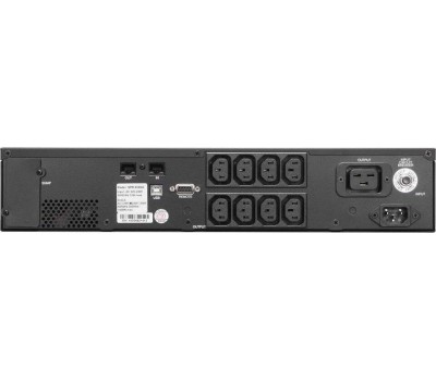 PowerCom Smart King Pro+ SPR-1000 LCD ИБП {Line-Interactive, 1000VA/800W, Rack/Tower, 8хС13, Serial+USB, SmartSlot} (1152572)