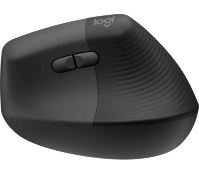LOGITECH Мышь беспроводная Lift, Bluetooth/Радио, вертикальная, оптическая, USB, 4000dpi, графитовый [910-006479]