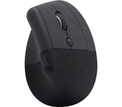 LOGITECH Мышь беспроводная Lift, Bluetooth/Радио, вертикальная, оптическая, USB, 4000dpi, графитовый [910-006479]